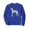 Vintage Santa Hat Greyhound Dog Sweatshirt FR05
