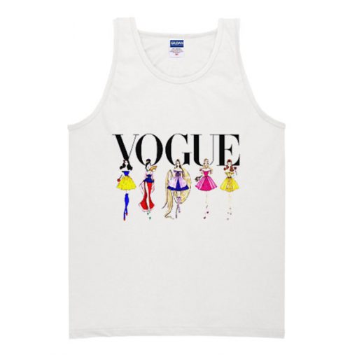 Vogue Snow white, Mulan, Rapunzel, Sleeping beauty tank top FR05