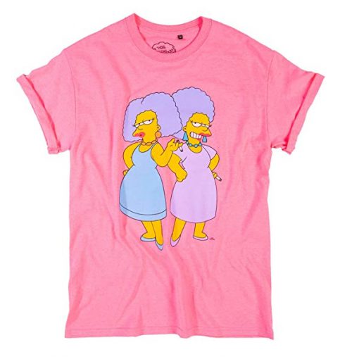 Women's Hot Pink The Simpsons Patty t shirt FR05