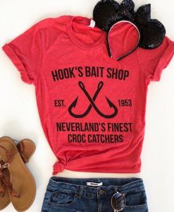 hook's bait shop t shirt FR05
