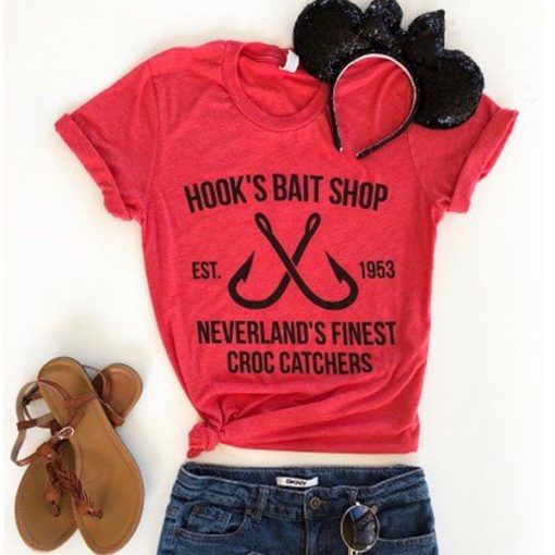 hook's bait shop t shirt FR05