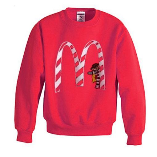 vintage mc donald's christmas sweatshirt FR05