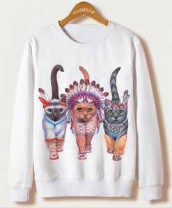 Indians Cats Sweatshirt FR05