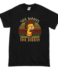 Simpsons She wants the Diddly t shirt FR05
