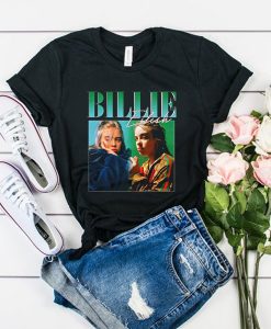 Billie Eilish 90s Vintage Black t shirt FR05