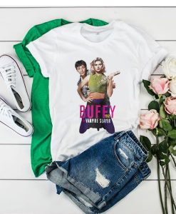Buffy The Vampire Slayer Luke Perry Kristy Swanson t shirt FR05