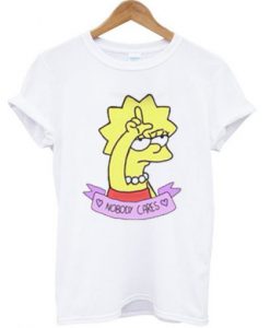 Lisa Simpson Nobody Cares t shirt FR05