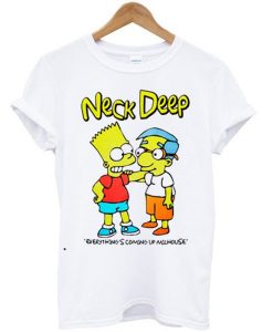 Neck Deep Bart Simpson t shirt FR05