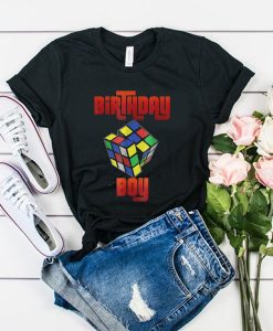 Rubik Cube Birthday Boy t shirt FR05