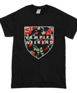Vampire Weekend Shield Roses t shirt FR05