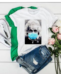 Albert Einstein Mask Face t shirt FR05