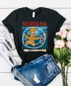 Bart Simpson Nirvana Nevermind t shirt FR05