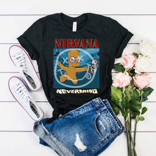 Bart Simpson Nirvana Nevermind t shirt FR05