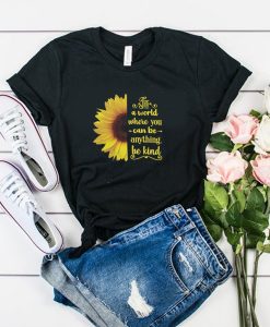 Be Kind Sunflower t shirt FR05