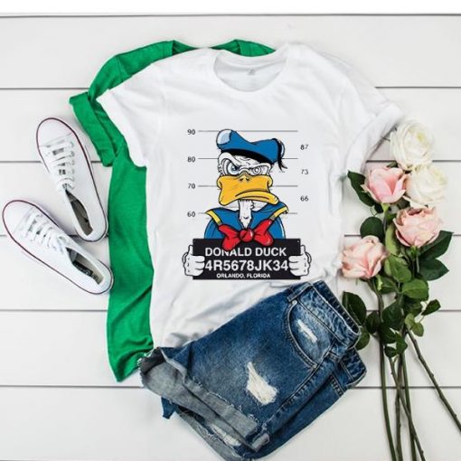 Donald Duck Jailed t shirt FR05