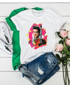 Elvis Presley The King Vintage With Guitar t shirt FR05