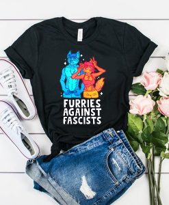 Furries Against Fascists t shirt FR05