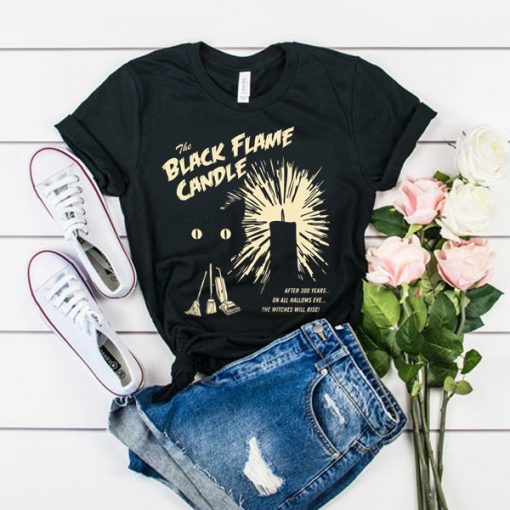 Hocus Pocus the black flame candle t shirt FR05