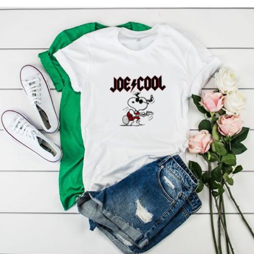 Peanuts Snoopy Joe Cool Rock AC-DC t shirt FR05