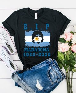 Rip Diego Maradona 1960 2020 t shirt FR05
