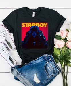 THE WEEKND STARBOY ALBUM COVER t shirt FR05