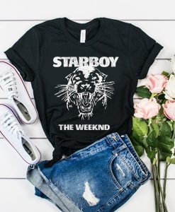 The Weeknd Starboy Panther t shirt FR05