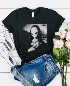 alien monalisa t shirt FR05
