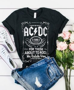 ACDC 1981 For Those About To Rock t shirt FR05