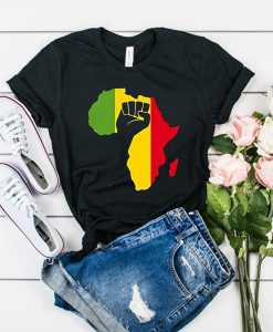 African Black Power Men's t shirt FR05