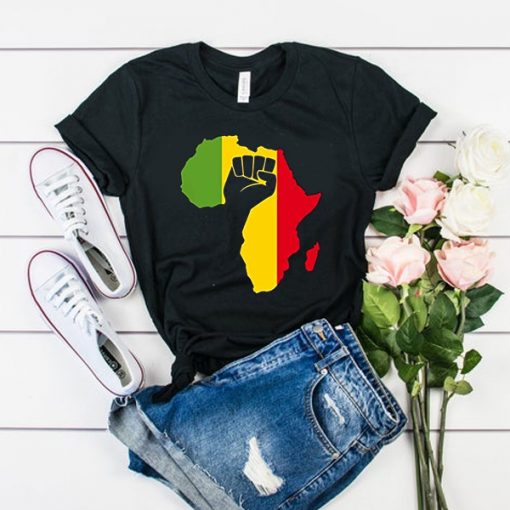 African Black Power Men's t shirt FR05