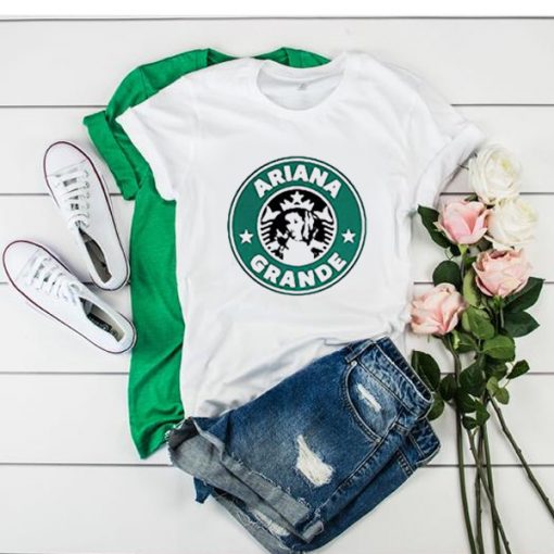 Ariana Grande Starbucks Logo t shirt FR05