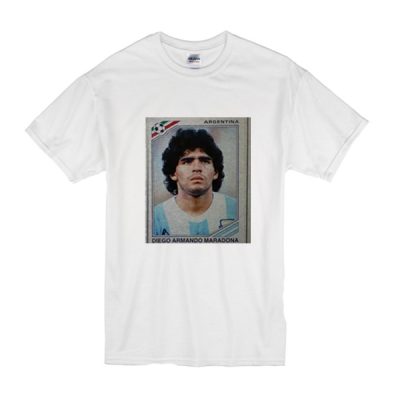 Maillot Argentine Maradona Autographié Non Porté T-Shirt