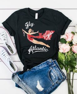 Fly Virgin Atlantic Princess Diana t shirt FR05