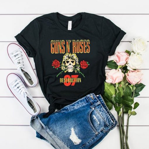 Guns N Roses Destruction 87 t shirt FR05