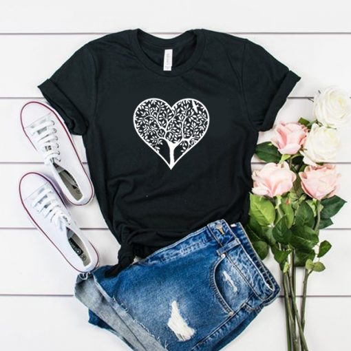 Heart Tree t shirt FR05