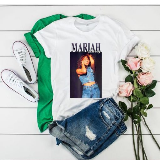 Mariah Carey In Jeans t shirt FR05