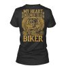 My Heart Belong To A Biker t shirt back FR05