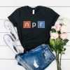 National Public Radio NPR logo t shirt FR05