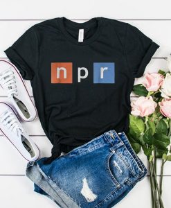 National Public Radio NPR logo t shirt FR05