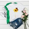 Never Give Up Sunflower Butterfly tshirt FR05