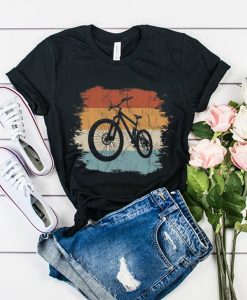 Retro Vintage Biking MTB Mountain-Bike t shirt FR05