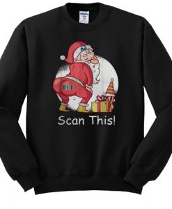Santa Claus scan this sweatshirt FR05