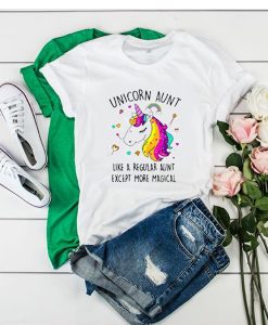Unicorn Aunt Graphic t shirt FR05