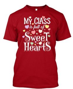 Valentines Day Teacher t shirt FR05