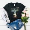 Yeezus Tour Merch Death God Skull logo Sickle and roses kanye west yeezy t shirt FR05