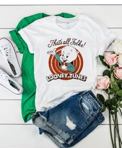 that's all folks looney tunes t shirt FR05