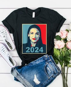 AOC for President 2024 t shirt FR05
