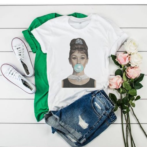 Audrey Hepburn Bubble t shirt FR05