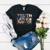 DC Comics Wonder Woman 1984 Truth Love And Justice t shirt FR05