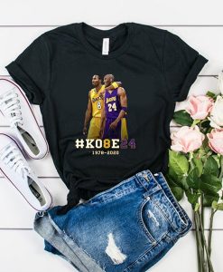 Kobe Bryant Basketball Tribute Los Angeles Number 24 8 t shirt FR05